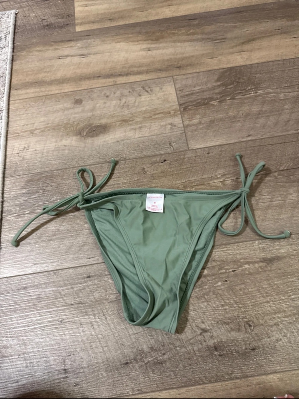 Xhilaration Sage Green Tie-Side Bikini Bottom